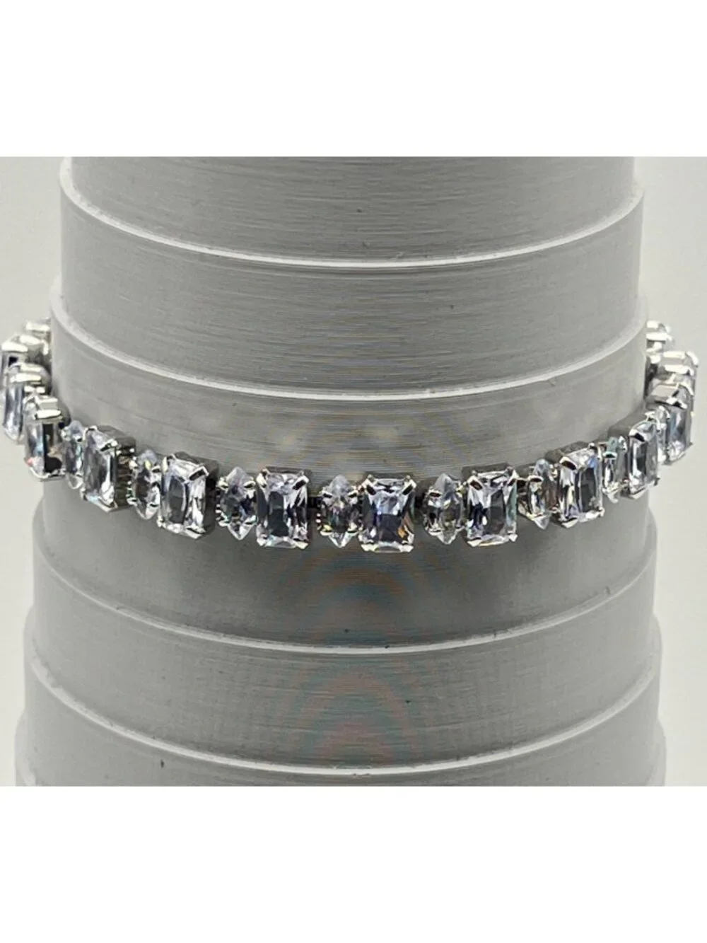 Clear CZ Tennis Bracelet 6.5